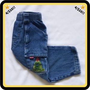 🌟4/$10🌟 Elastic Waist Jeans w/ Frog
